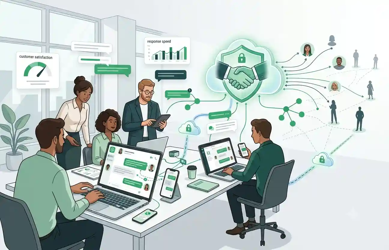 Business communication workspace