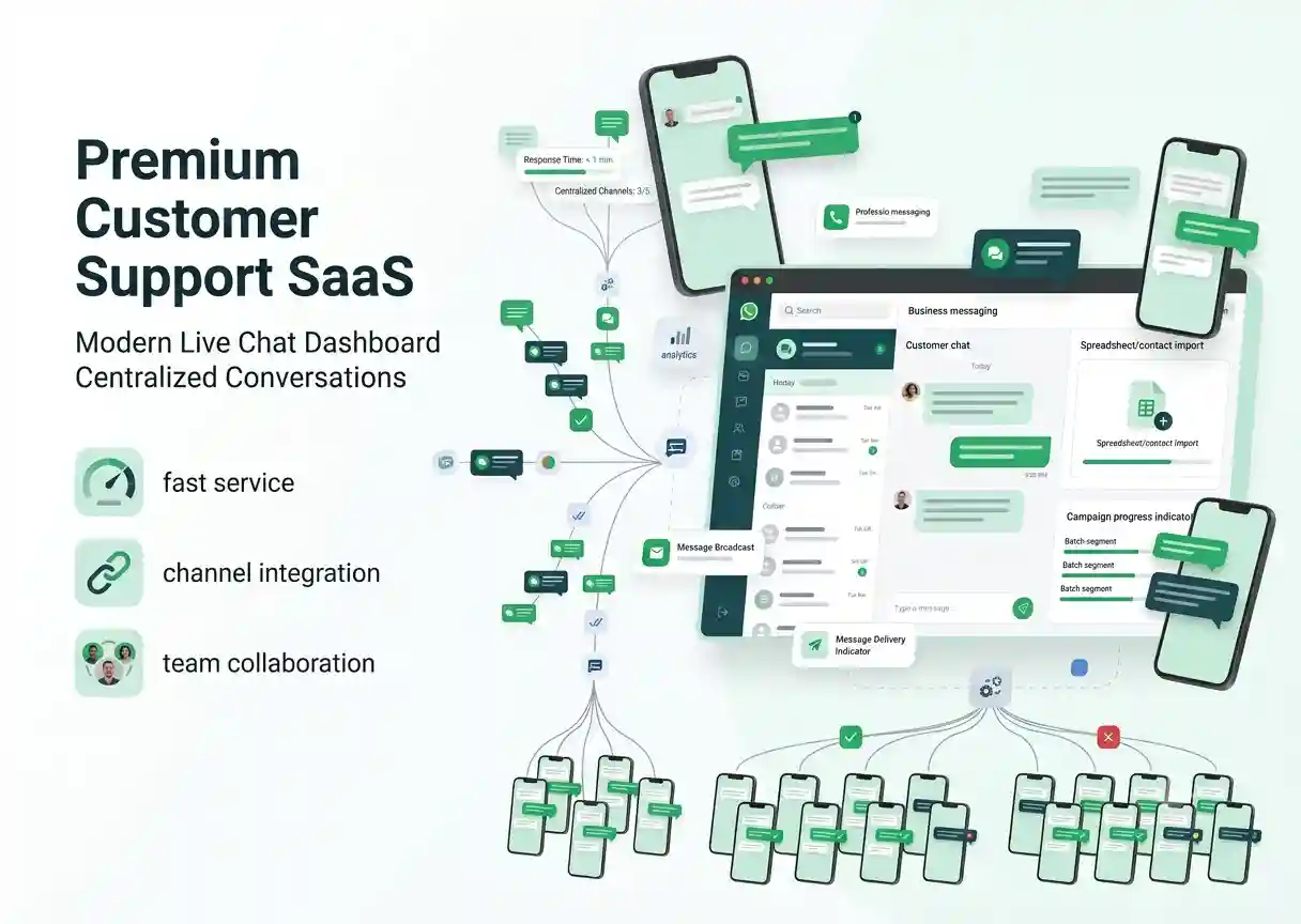 Live chat support conversation view